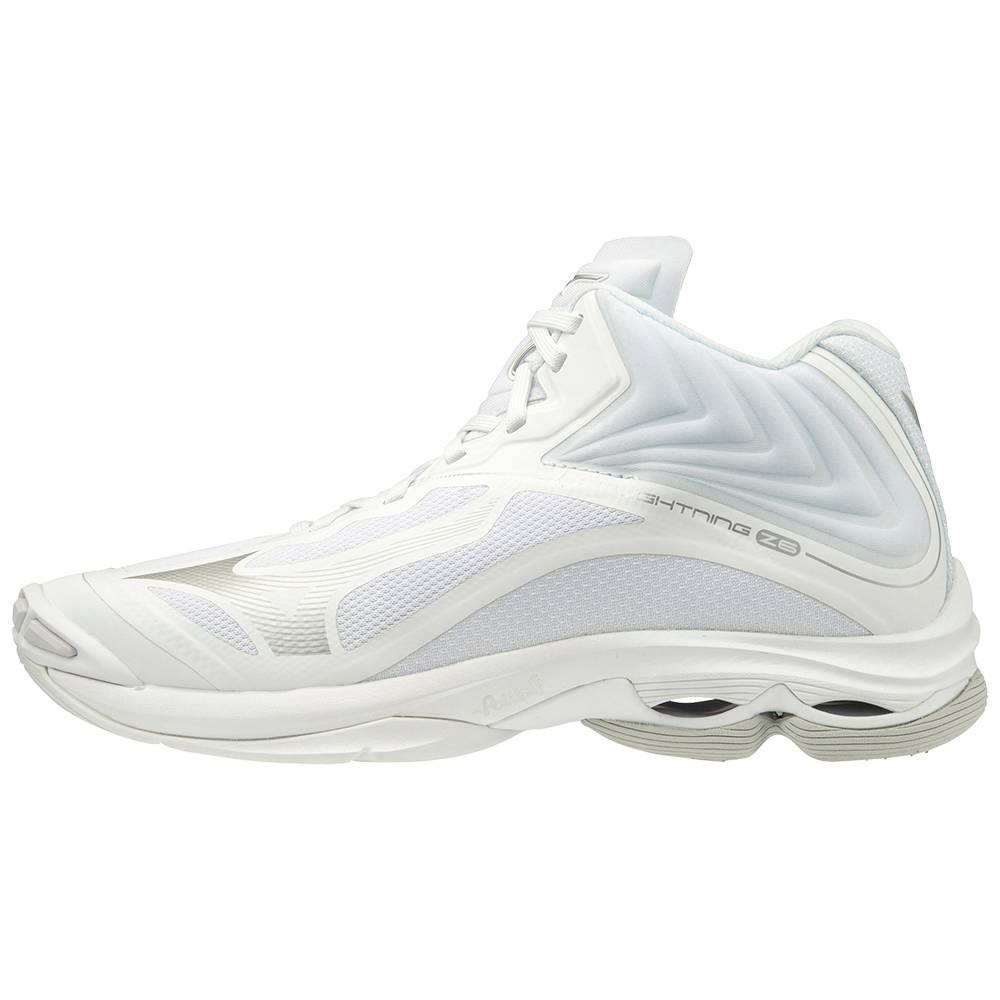 Womens Mizuno Wave Lightning Z6 Mid Volleyball Shoes White Philippines (TPSHOR015)